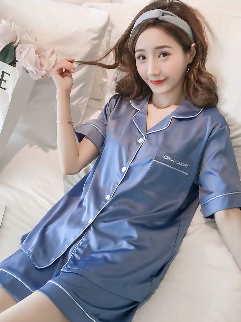 [HCM]set bộ lụa mặc nhà chất cực mát không nhăn bao đẹp