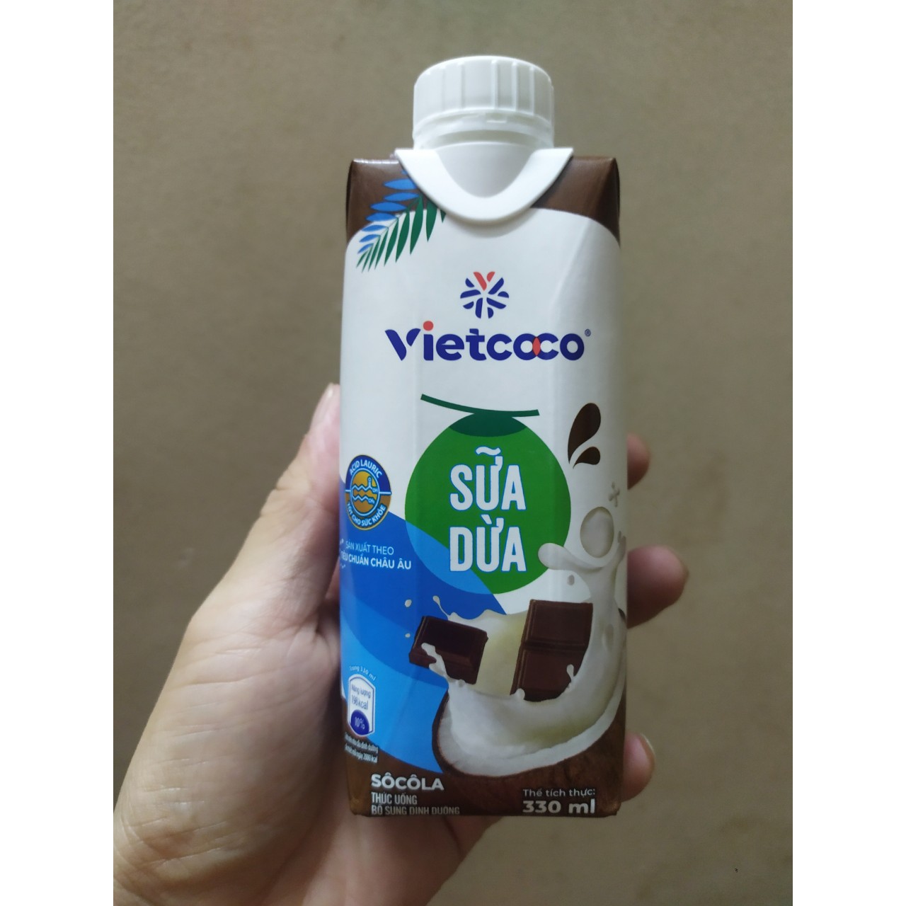 Sữa Dừa Socola UHT Vietcoco Hộp 330ml