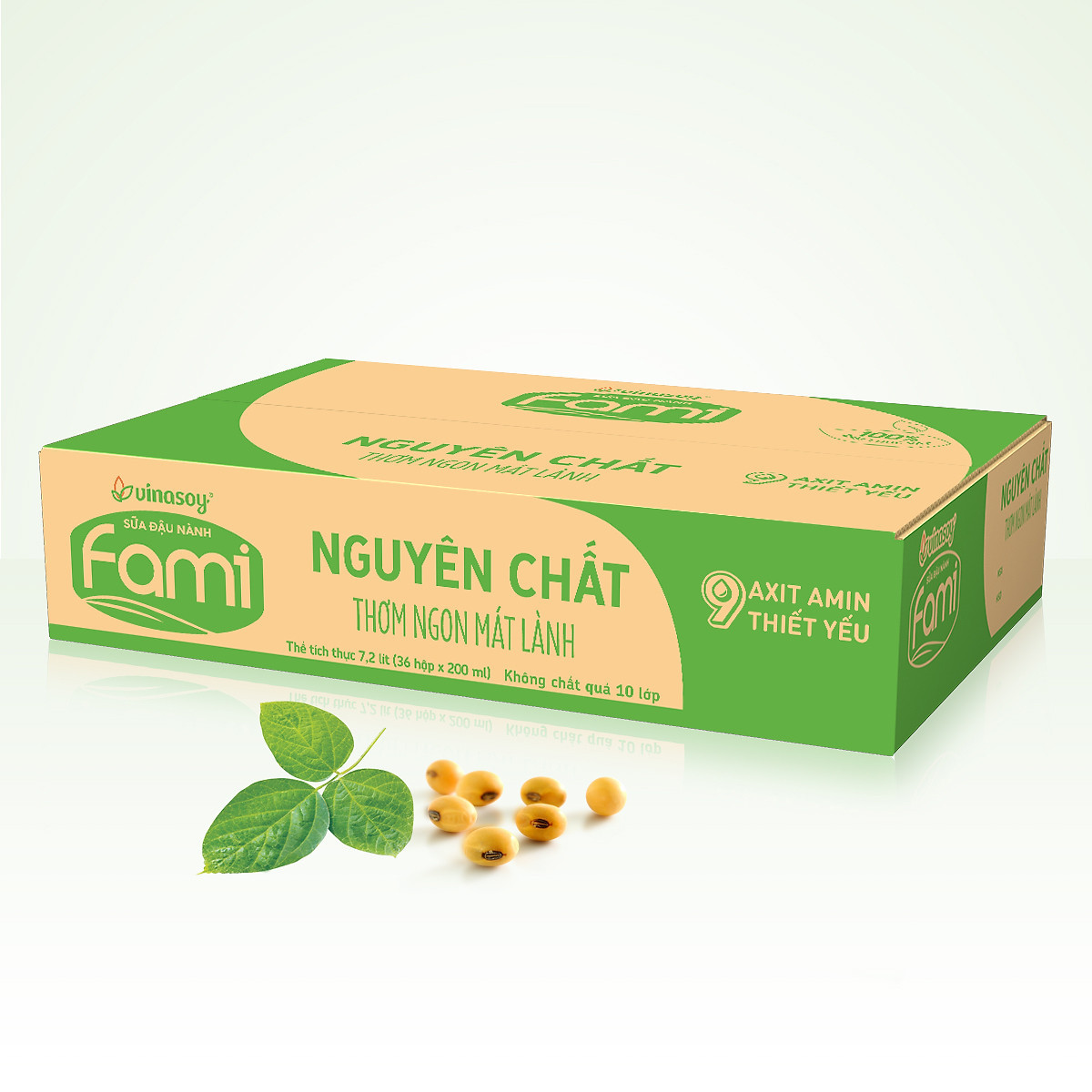 Thùng sữa đậu nành Fami Nguyên chất/ Canxi