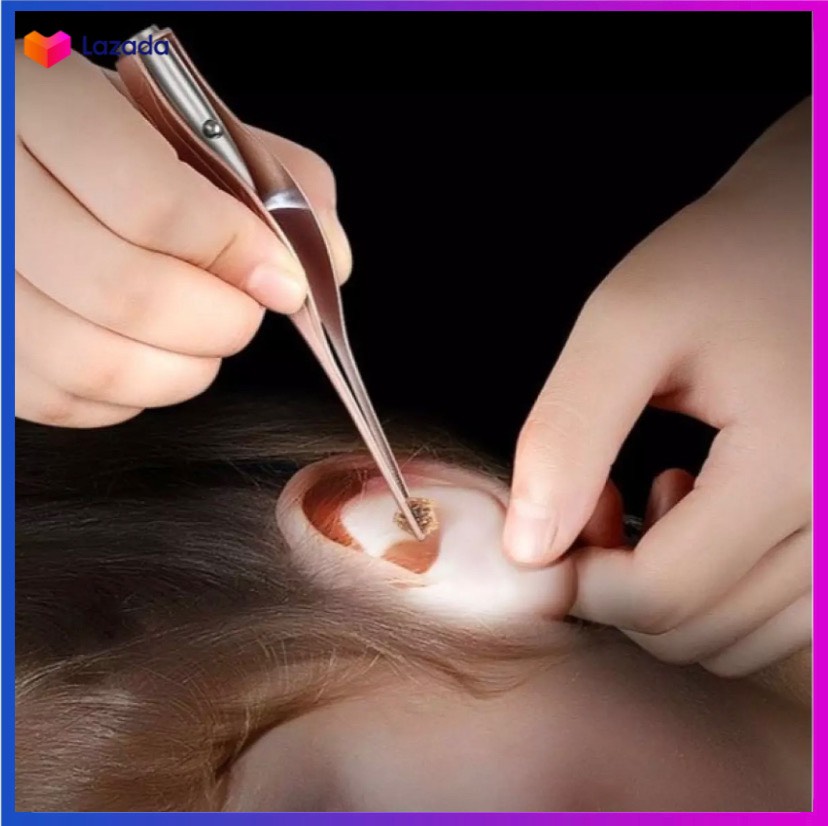 Bộ Dụng Cụ Lấy Ráy Tai Có Đèn Led Siêu Sáng Cao Cấp An Toàn Dành Cho Bé