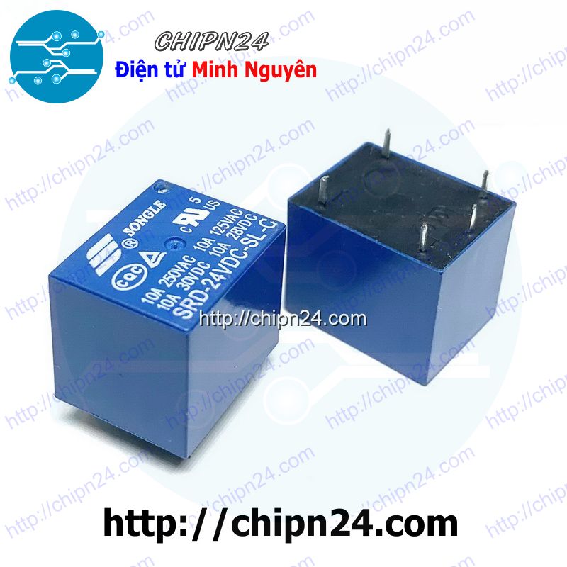 [2 con] (F79) RELAY 5 CHÂN 24V-10A SRD-24VDC-SL-C (5P24V10A)