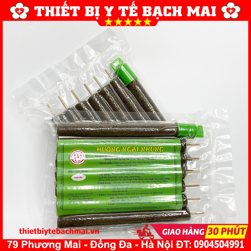 Điếu Ngải Cứu - Nhang Ngải Nhung [10 Cây,7 Cây]