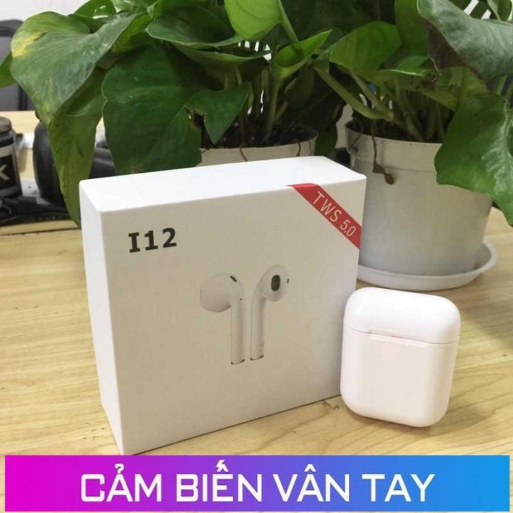 Tai nghe bluetooth không dây i12 - Loại xịn kết nối nhanh pin trâu nghe nhạc đàm thoại to rõ ràng