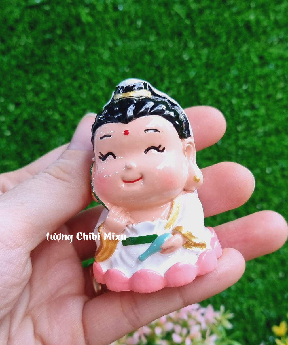 [HCM]Tượng chibi Quan Âm Bồ Tát size 6cm