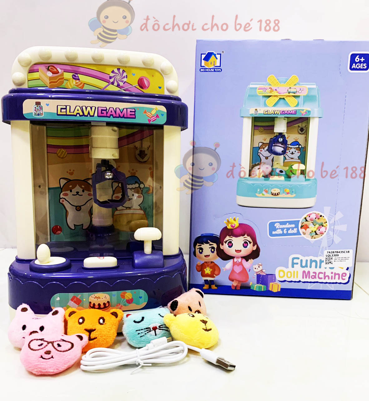 Bộ đồ chơi máy gắp thú