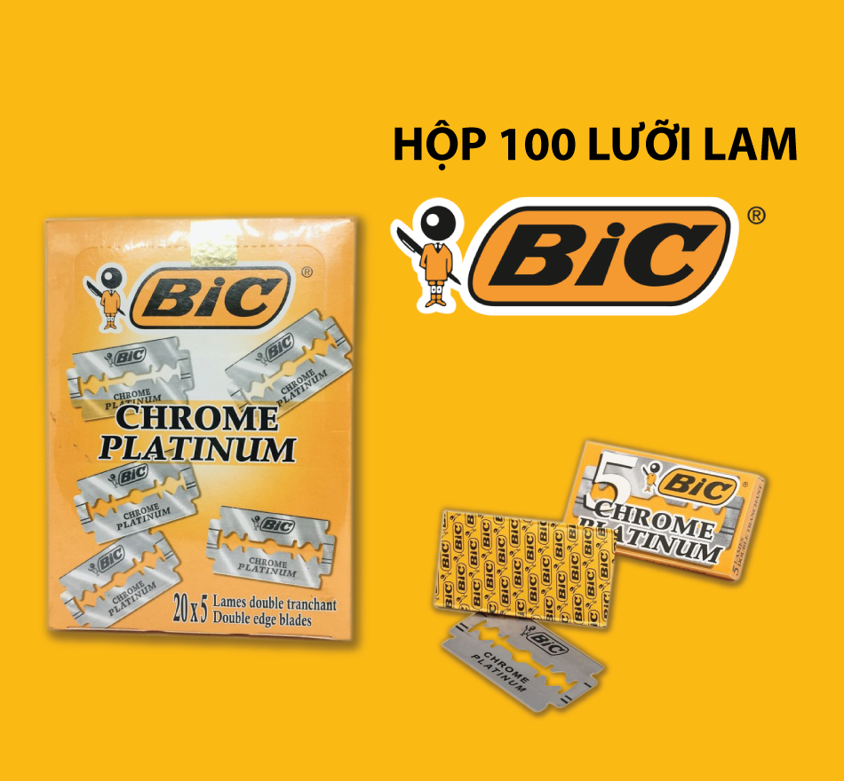 Hộp 100 lưỡi lam Bic Platinum