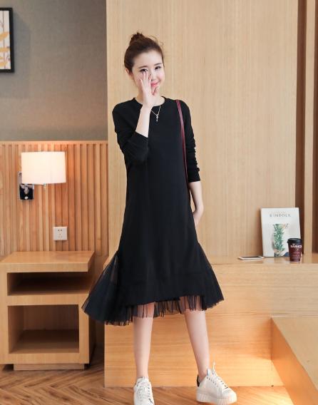 Đầm bầu công sở có dây kéo cho con ti