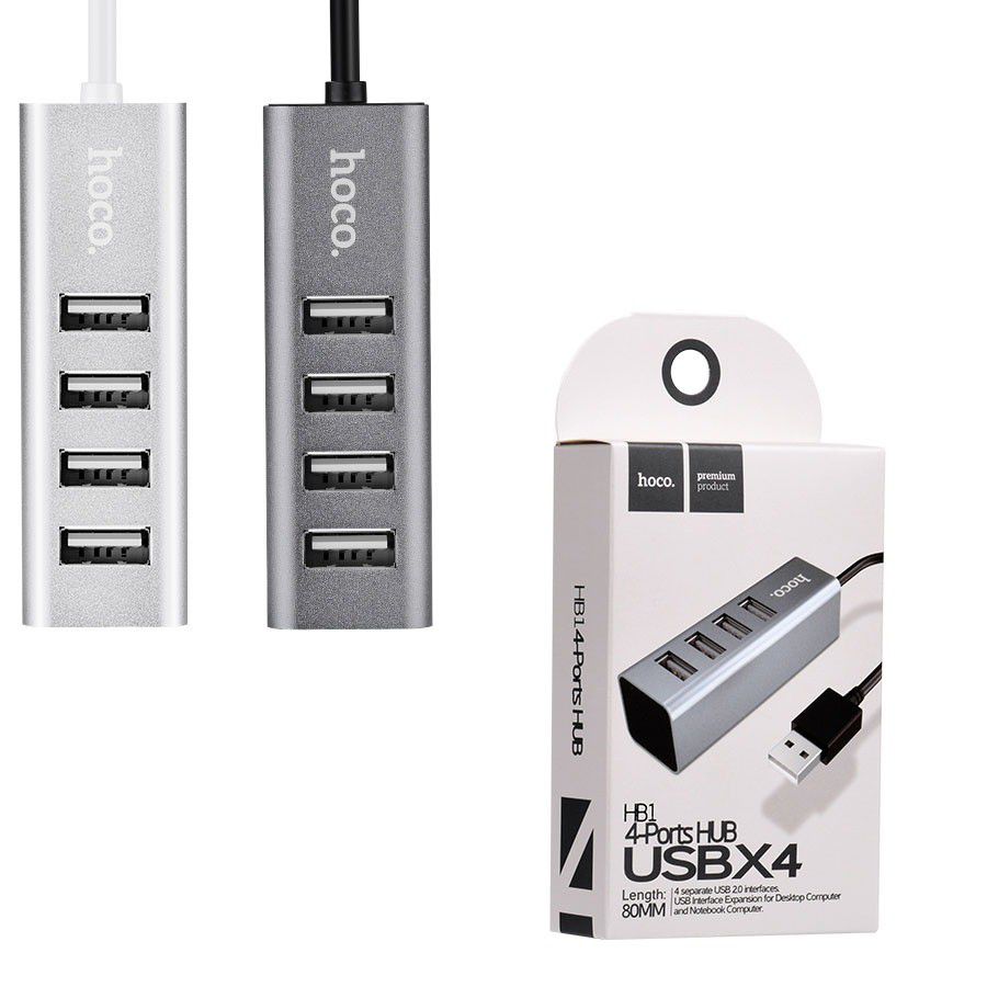 Bộ chia cổng usb hup usb hoco HB1 - 4 cổng usb - KOI TECH