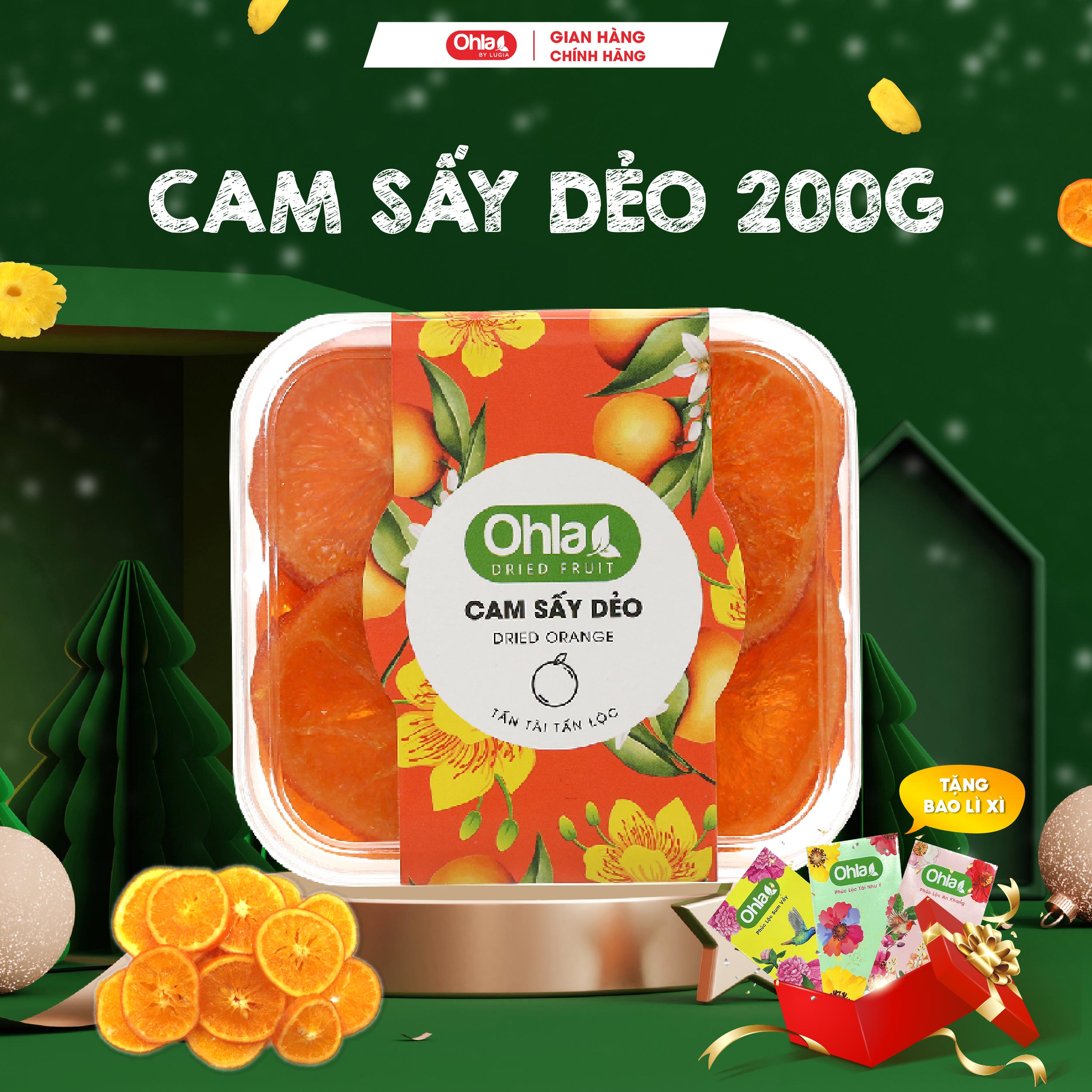 Cam sấy dẻo 200g