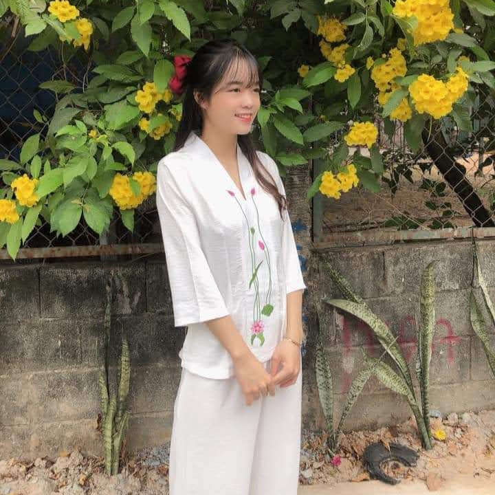 [HCM]Đồ lam đi chùa đồ phật tử Mẫu Lụa Sen