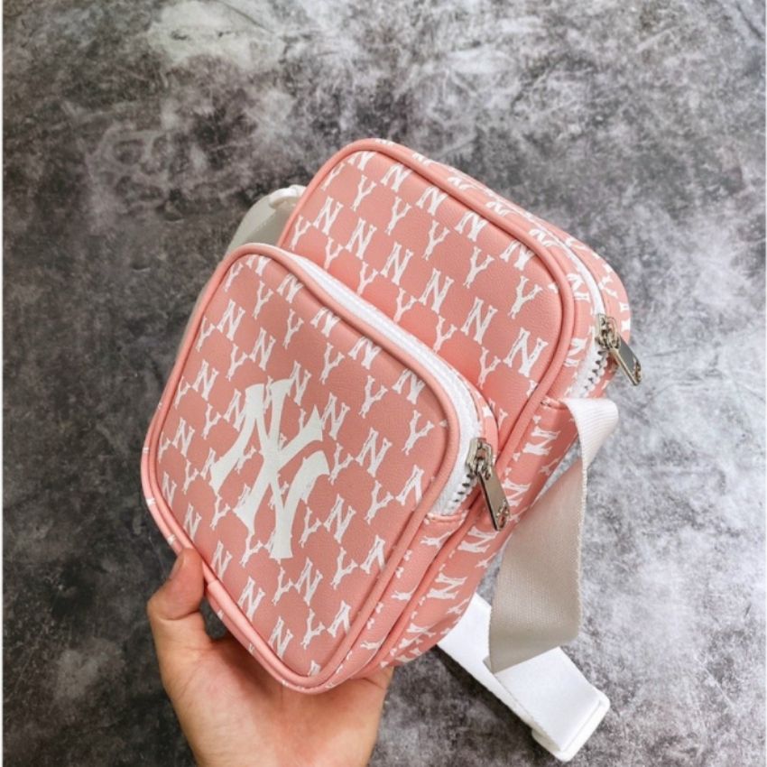 Túi Đeo Chéo MLB NY Vintage Mini Bag Pink Full Tag Code