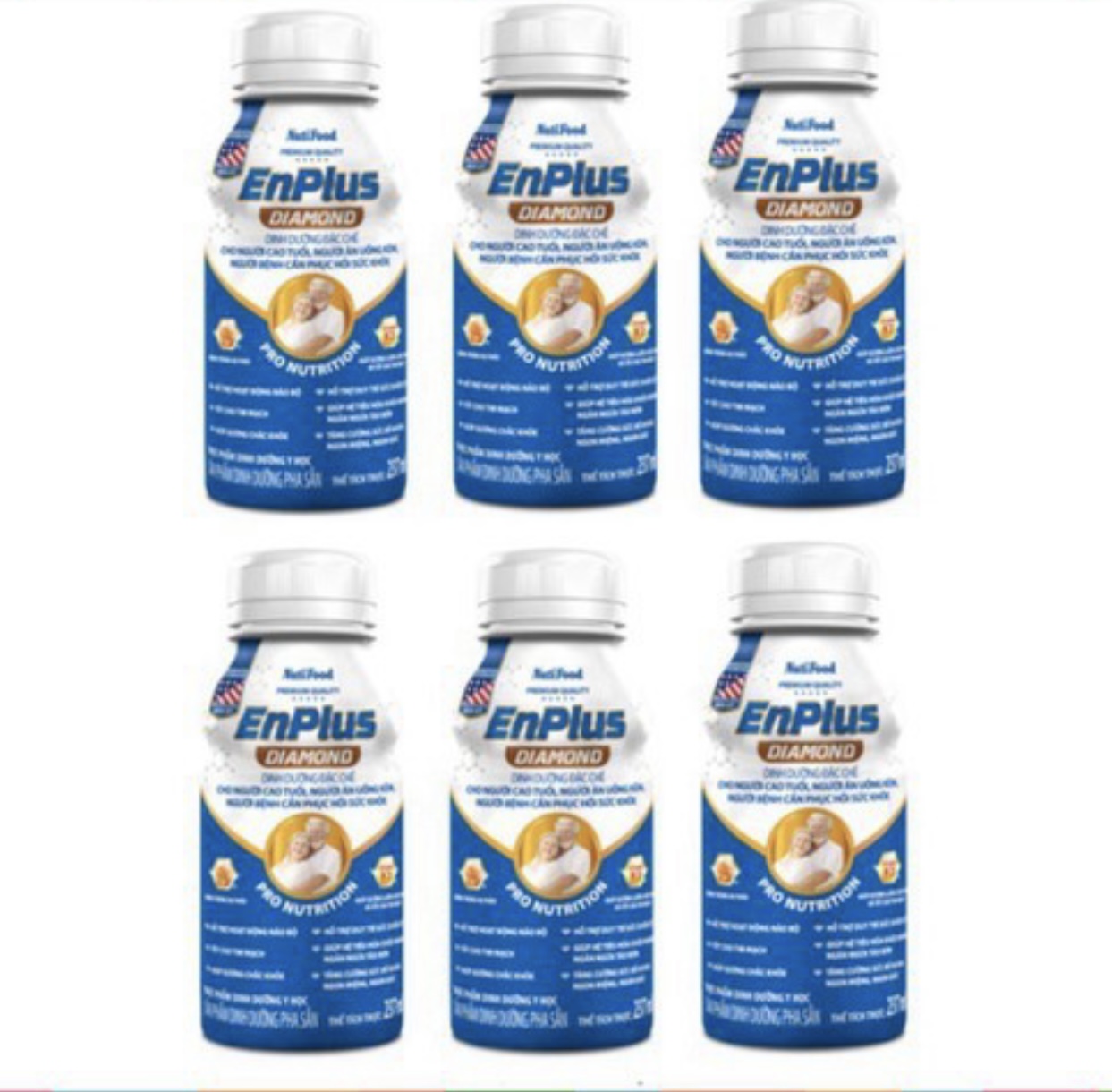 Lốc 6 chai sữa pha sẵn Enplus Diamond 237ml