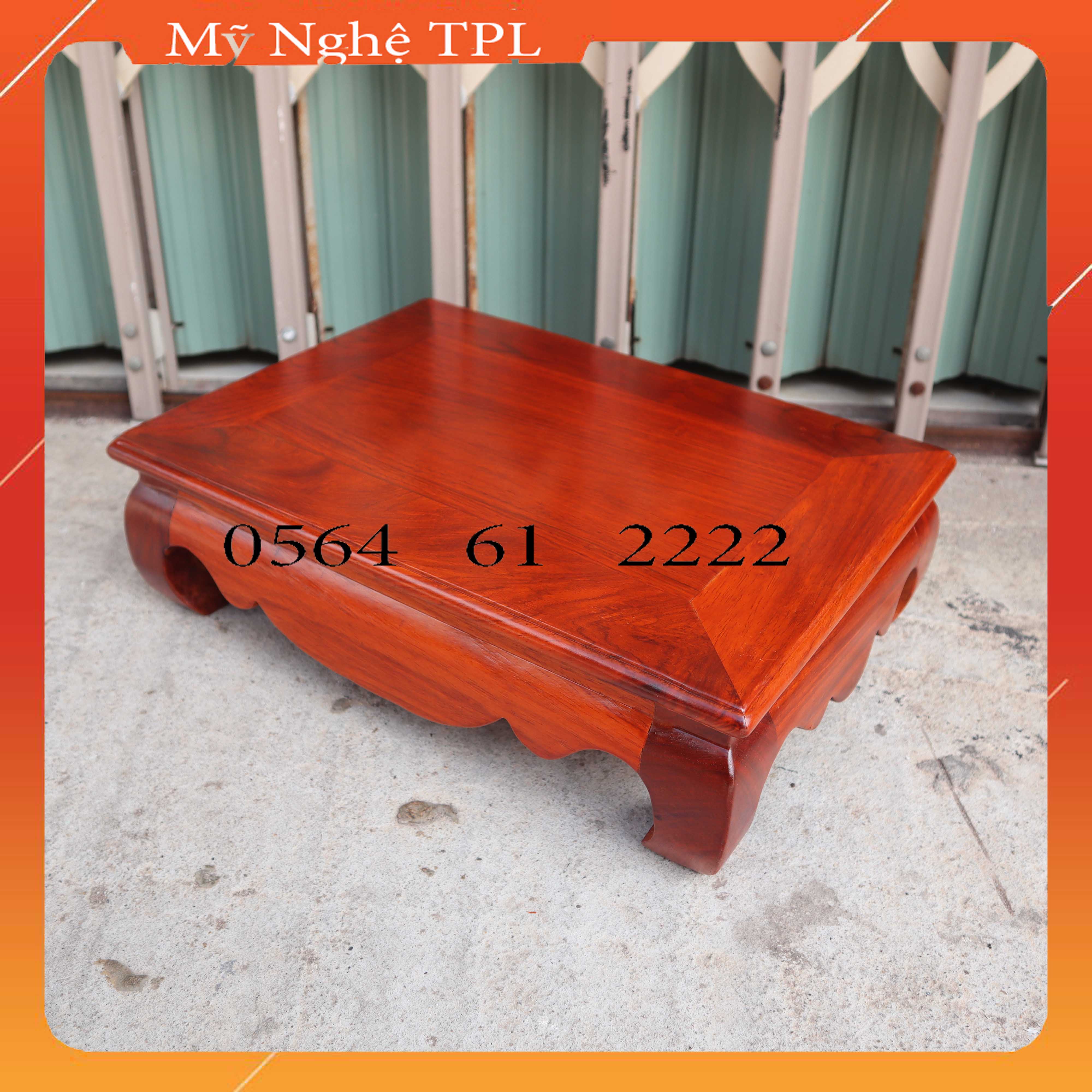 Bàn osin trơn kỷ trơn gỗ hương bàn nhật bàn cơm cao 10cm
