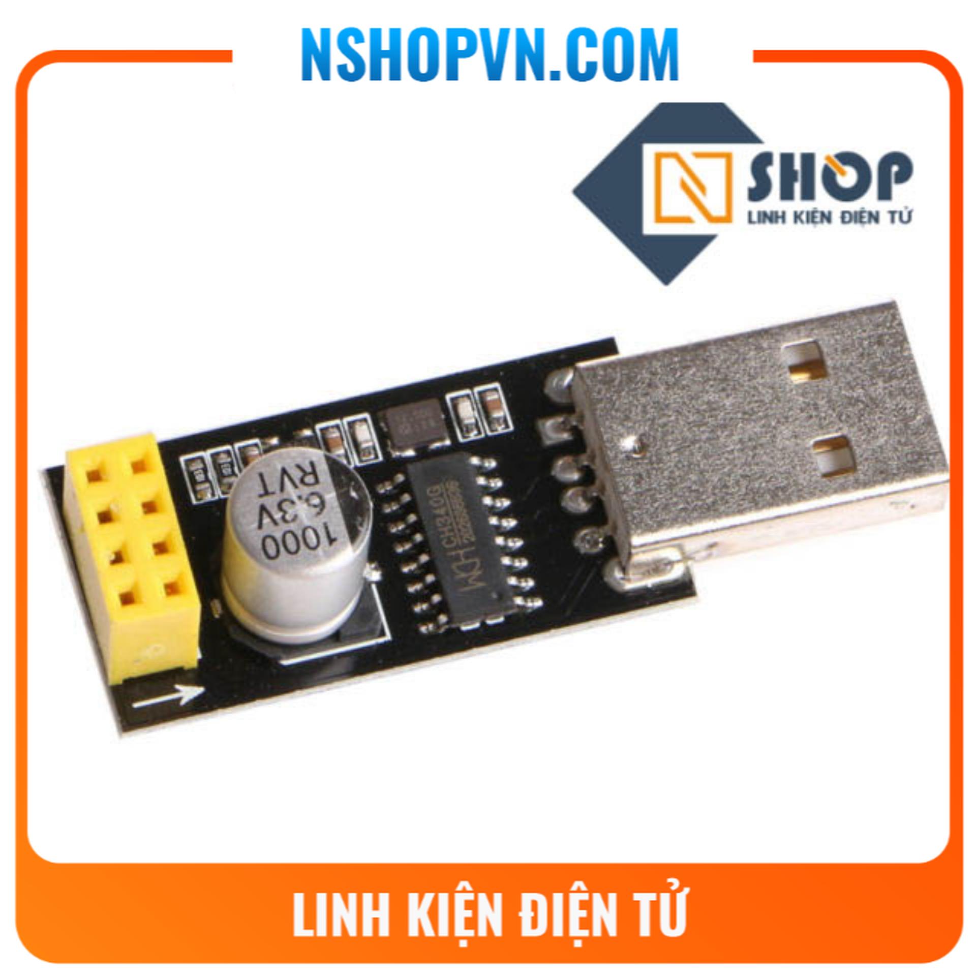 Usb adapter mạch thu phát wifi esp8266 uart esp-01