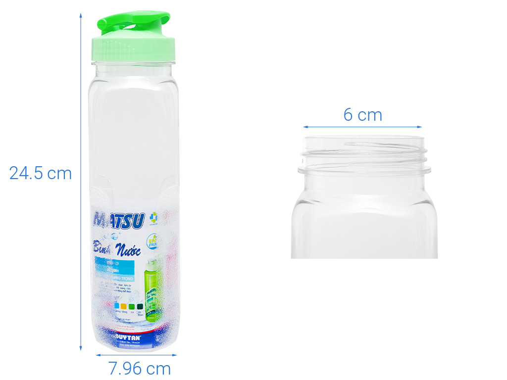 Bình Nước Duy Tân 1000ml An Toàn, Bình Đựng Nước Uống Hằng Ngày , Bình NƯớc Tủ Lạnh, BÌnh Trà Sữa