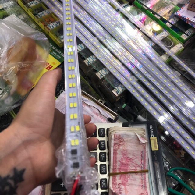 5 thanh led điện 220v 5730 2 hàng bóng dài 1m