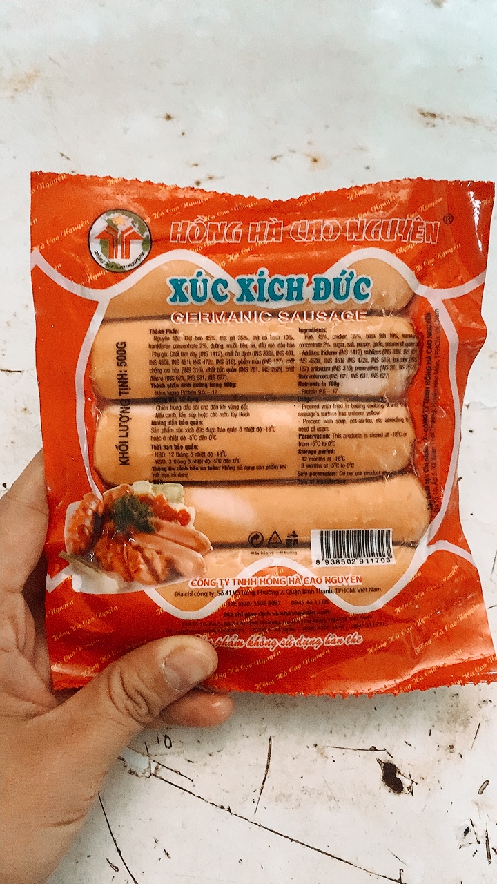 Hong Ha German Sausage 500Gr 10 Pieces (Fast Delivery in Hcmc)
