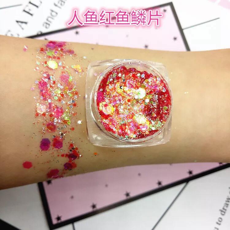 [ Tặng Cọ Mắt] Nhũ Mắt Hạt To Kira Kira [Sẵn Gel]