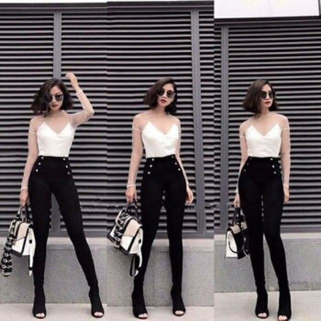 Quần legging bigsize 6 khuy