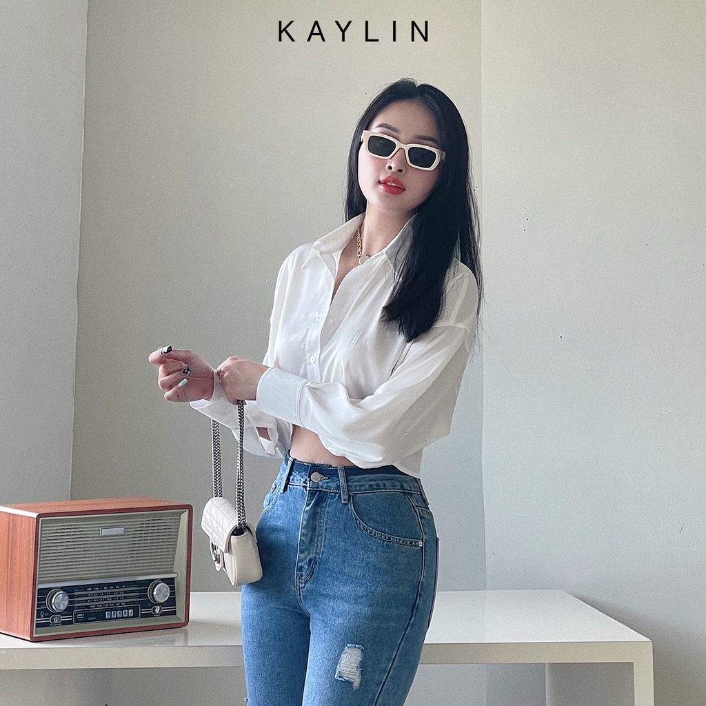 Áo Sơ Mi Croptop N1726 - KAYLIN