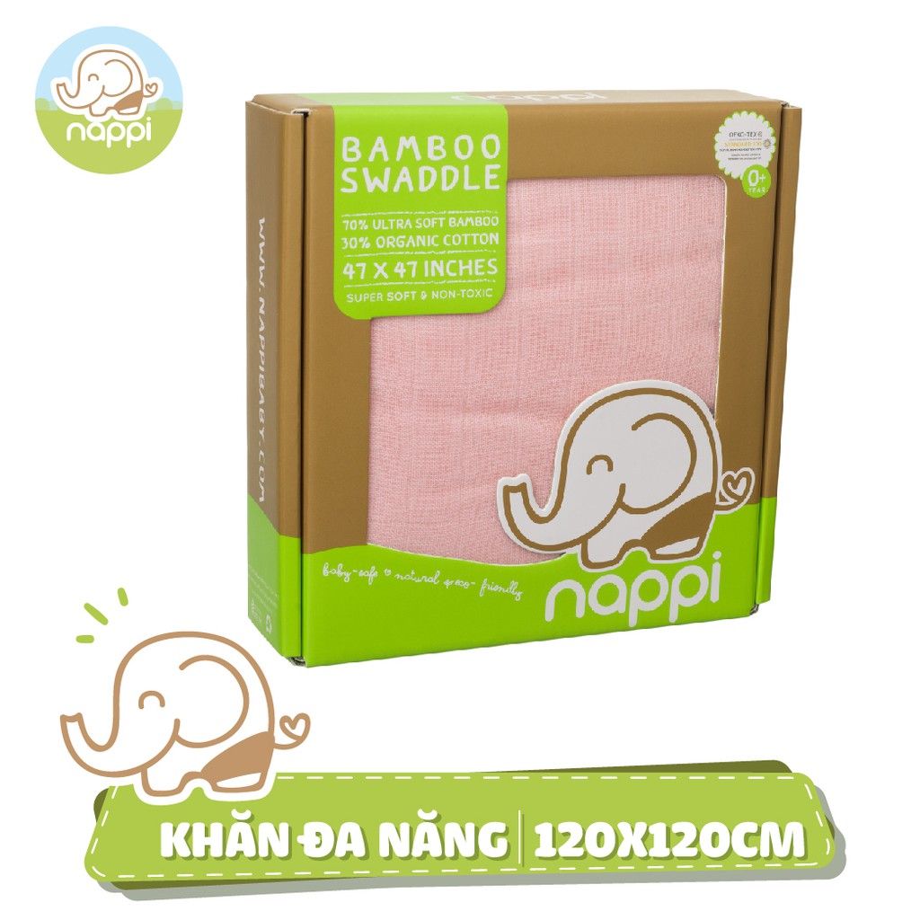 COMBO 4 Mẫu Khăn sợi tre đa năng Nappi