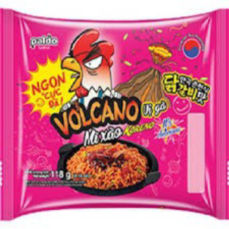 THÙNG 24 GÓI MÌ XÀO VOLCANO GÓI 118G