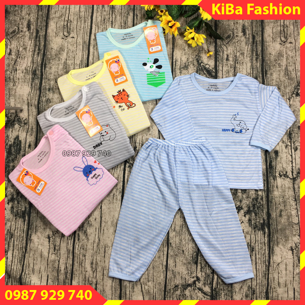 Combo 5 bộ quần áo dài thu đông cho bé từ 3-14kg - ảnh thật - Quần áo bé trai quần áo bé gái đồ cho trẻ sơ sinh