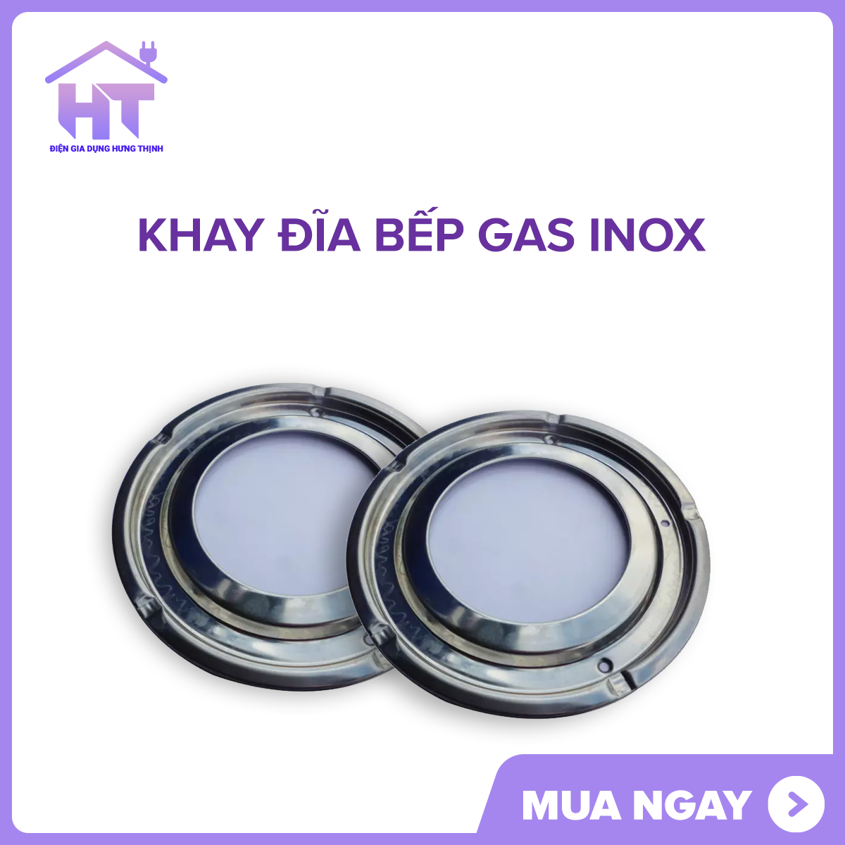 2-piece set of 5-jaw gas stove + 2 stainless steel coil pan for glass cooker, single cooker, double cooker [replacement parts]