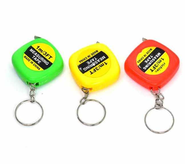 Móc khóa thước rút 1 mét (màu ngẫu nhiên)