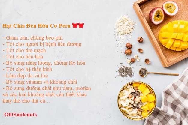 Hạt Chia Đen 500g Úc Black Bag Chia