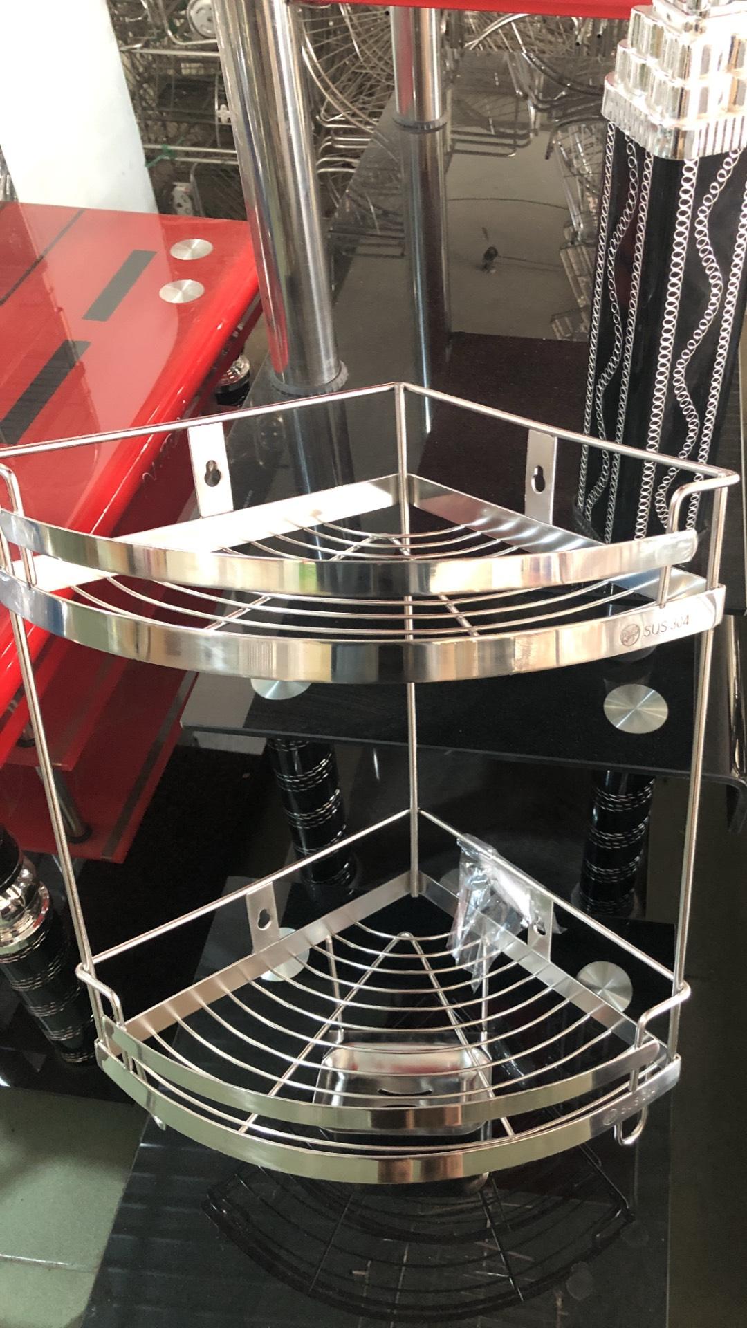 kệ góc phòng tắm inox 304 40*20cm