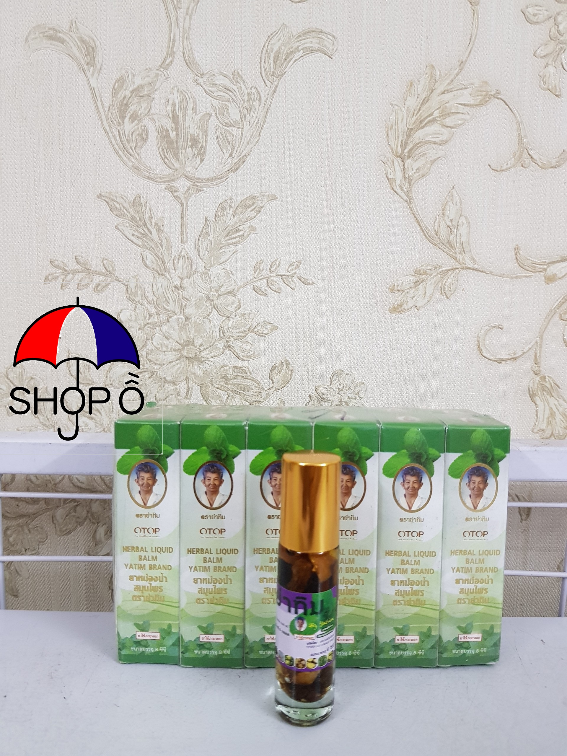 [HCM]Dầu lăn Otop 16 vị thảo dược Thái Lan 8cc