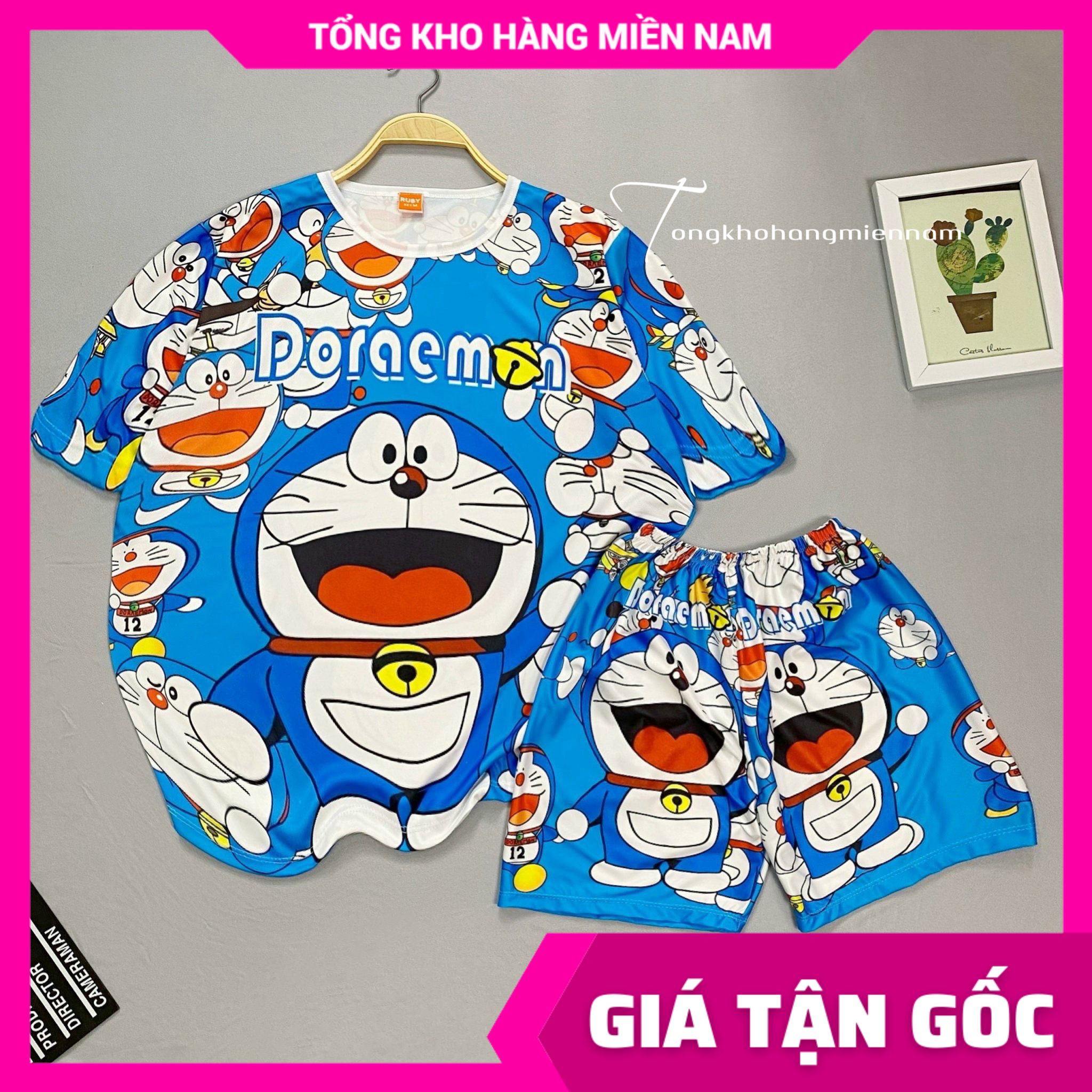 [ ĐỦ SIZE TỪ 8 - 75 KÍ ] ĐỒ BỘ IN HÌNH DOREMON 🛑 ĐỒ BỘ THUN CỘC TAY  BÉ TRAI - BÉ GÁI - CHẤT IN 3D 🛑 ĐỒ BỘ HOẠT HÌNH - ĐỒ NGỦ NỮ - ĐỒ BỘ MẶC NHÀ  - DBRBD DOREMON gấu dâu lotso báo hồng TỔNG HỢP - ĐỒ BỘ GIA ĐÌNH 3