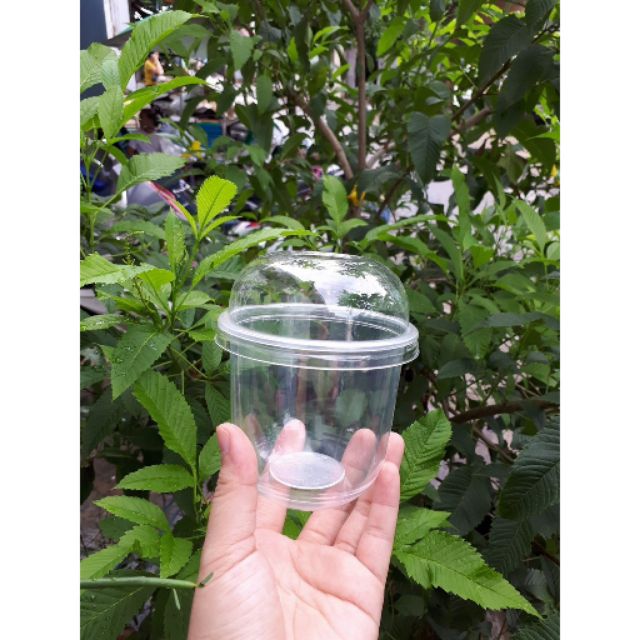 Cốc Đáy Bầu 360Ml Kèm Nắp