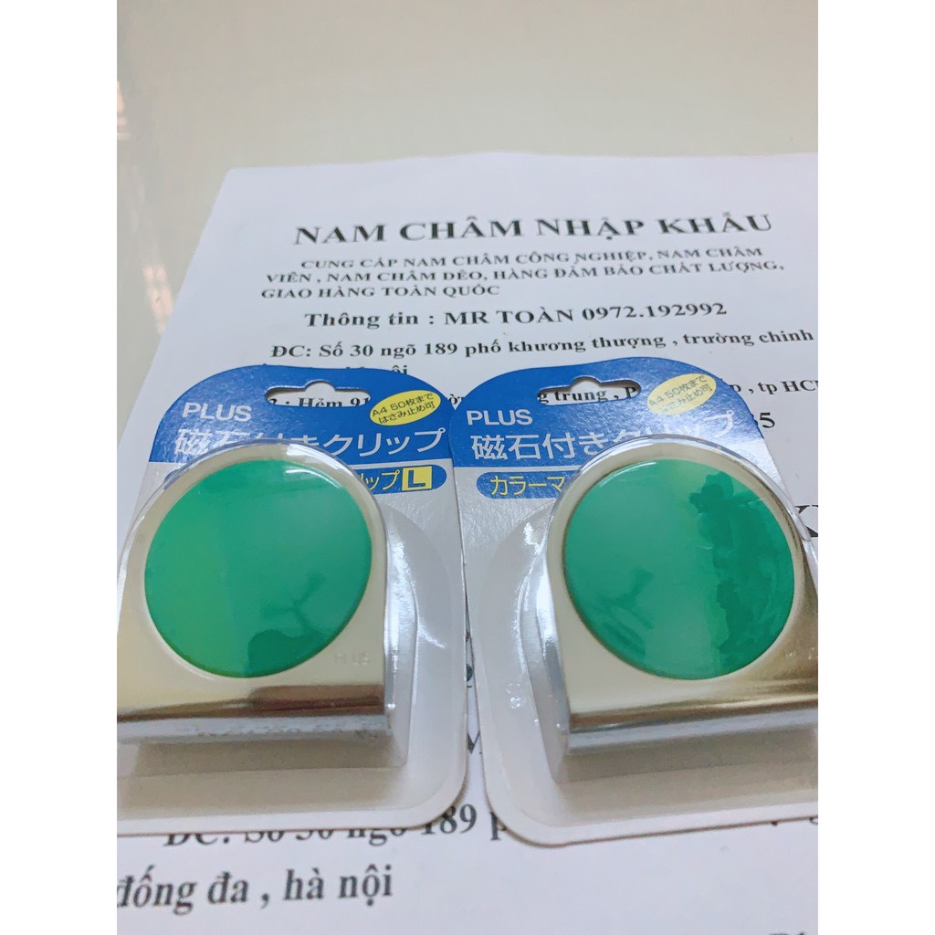 Nam châm kẹp giấy plus nhật bản D43mm