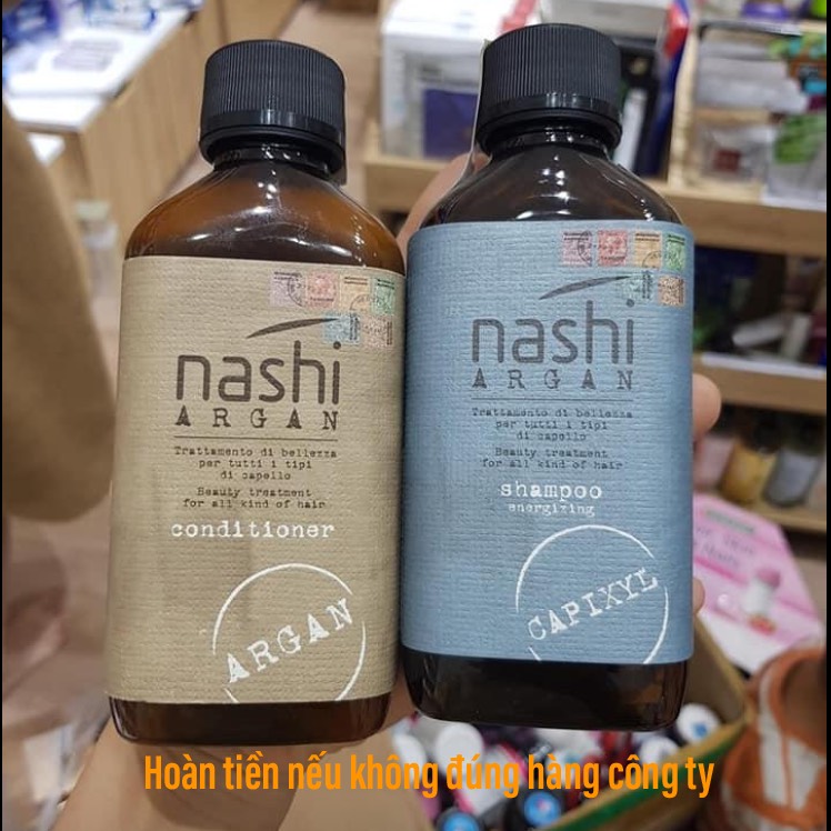 [HCM]BỘ DẦU GỘI XẢ NGĂN TÓC RỤNG NASHI ARGAN HARILOSS ( 2x200ML)