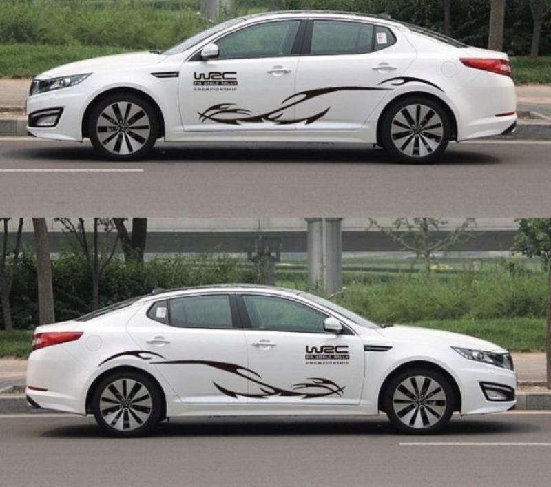 Tem xe ô tô phong cách thể thao TS035