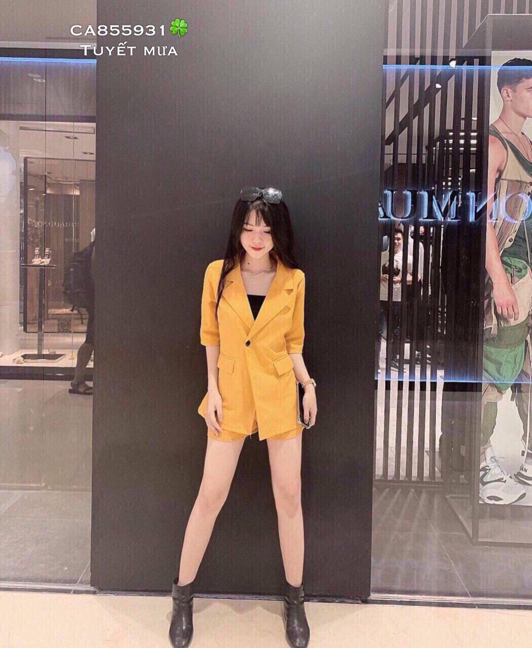 [HCM]Sét vest nữ ngắn ba món cực xinh