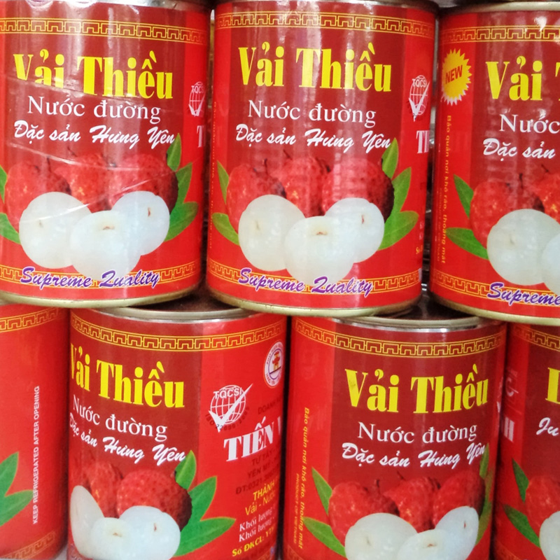 Vải thiều nước đường Thanh Hà 565g  - Bếp Chè Thái