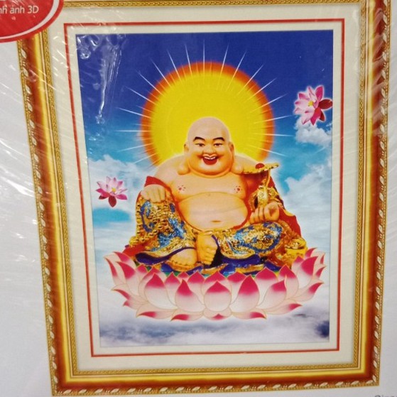 [HCM]Tranh thêu Phật Di Lạc ms 53433