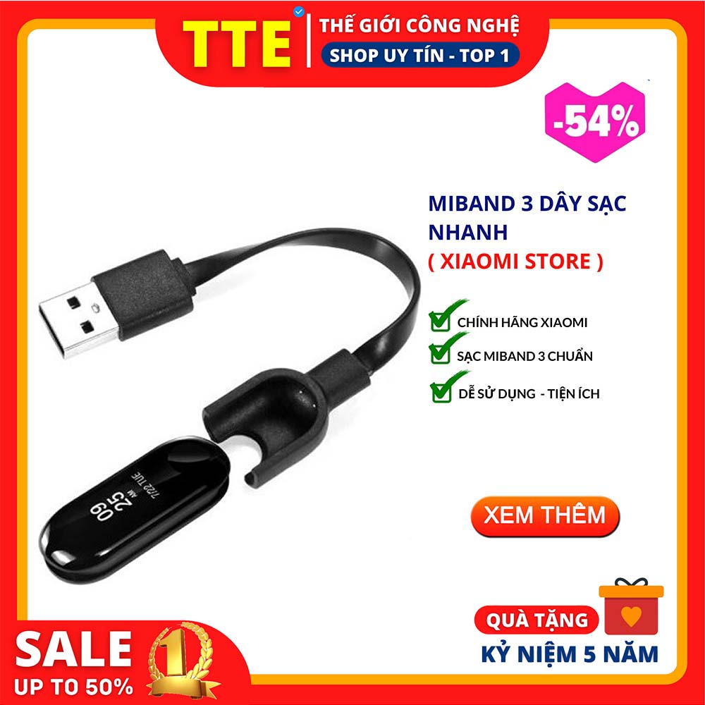 Cáp sạc dành cho Xiaomi MiBand 3