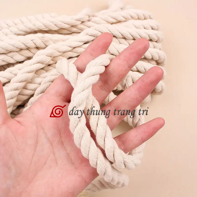 Dây thừng macrame, dây macrame, dây cotton, làm handmade, rèm che, đan lưới, làm võng