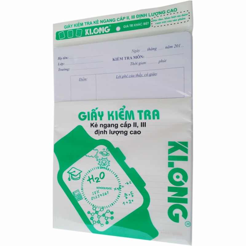 giấy kiểm tra kẻ ngang 80gms 277/278 klong