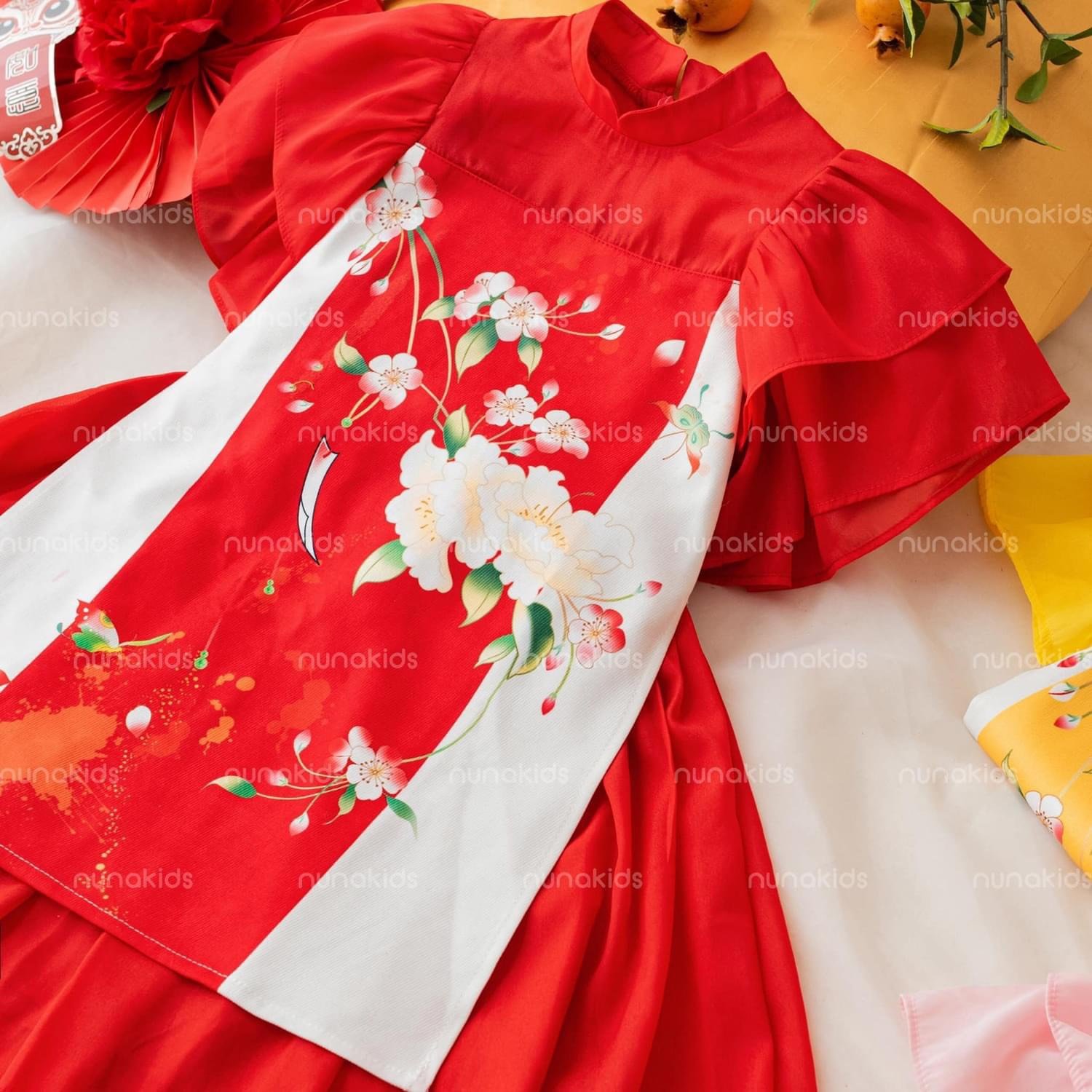 SET AO DÀI CÁCH TÂN BÉ GÁI 3 CHI TIẾT