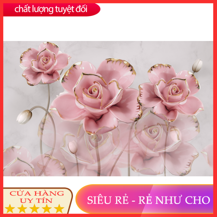 Tranh dán tường 3d phòng ngủ