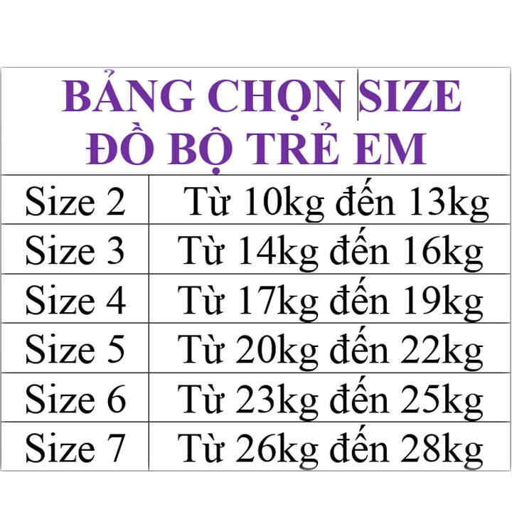 Combo 3 bộ quần áo trẻ em - borip chít ben - 3 màu