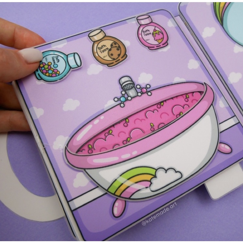 NGÔI NHÀ BÚP BÊ GIẤY UNICORN
