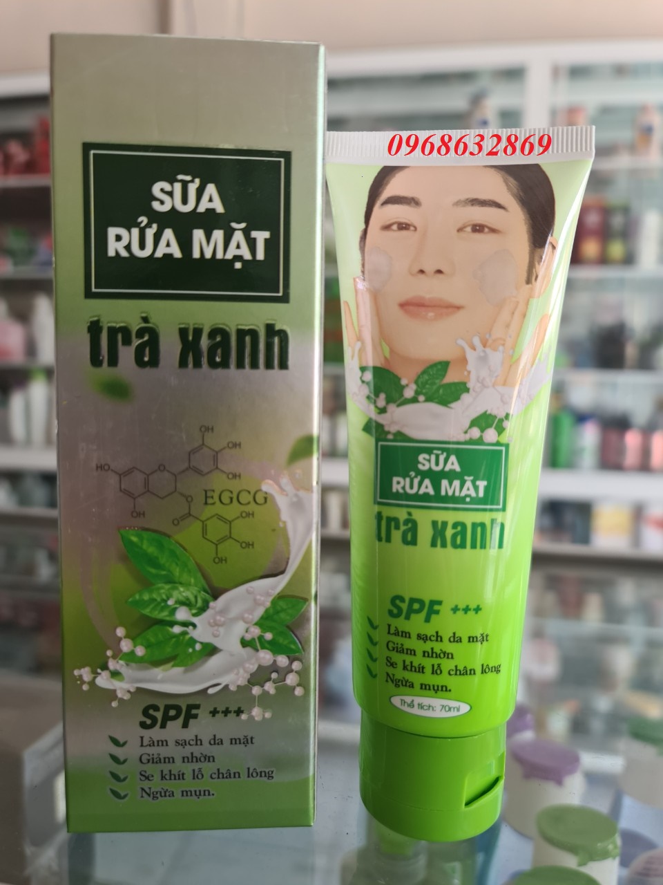 [HCM]Miền Thảo Mộc Sửa rửa mặt trà xanh sạch nhờnse khít lỗ chân lônggiảm mụn 70ml
