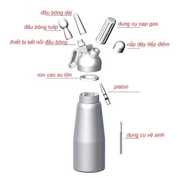 Bình Xịt Kem Mosa