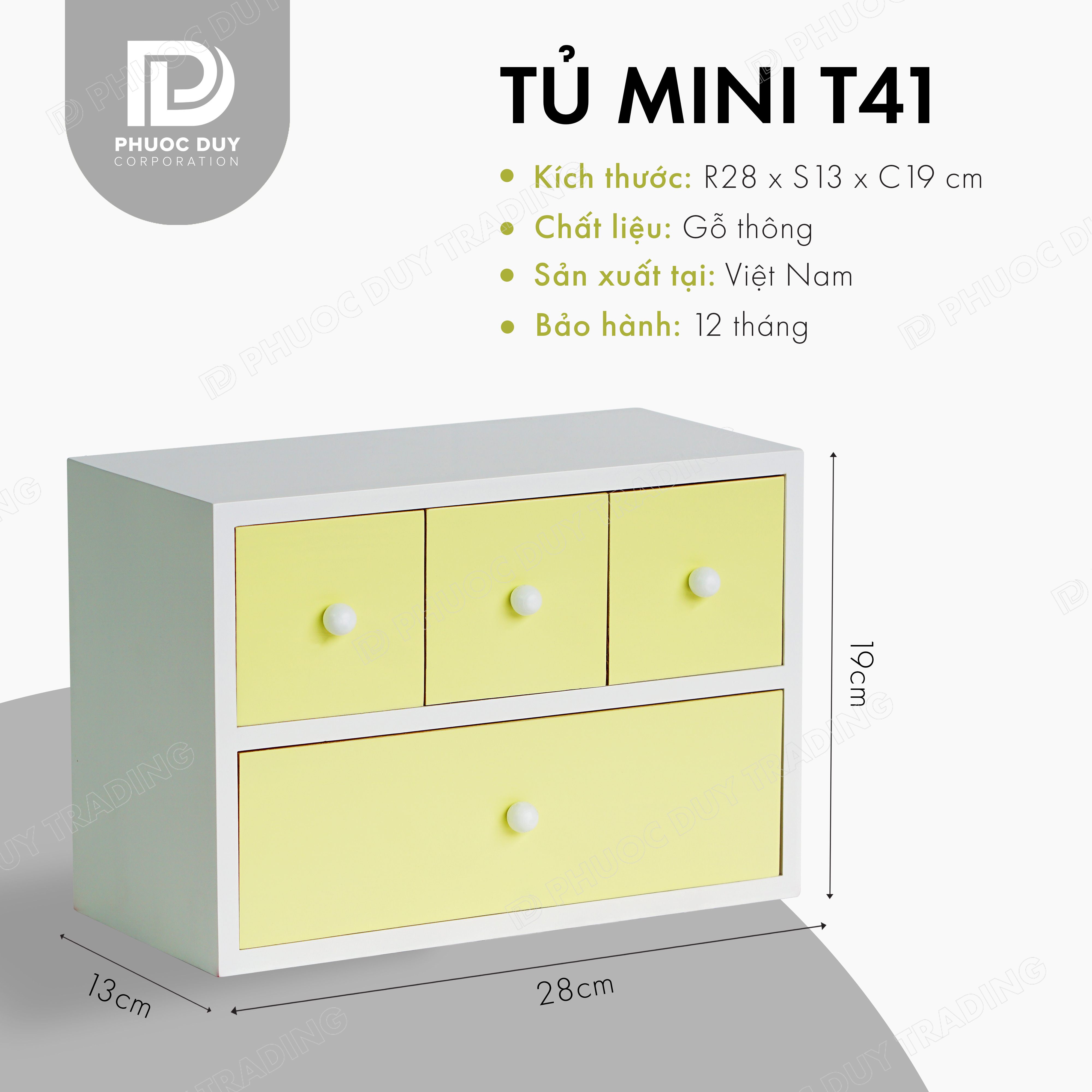 Tủ mini để bàn đa năng - Tủ nữ trang mỹ phẩm T41